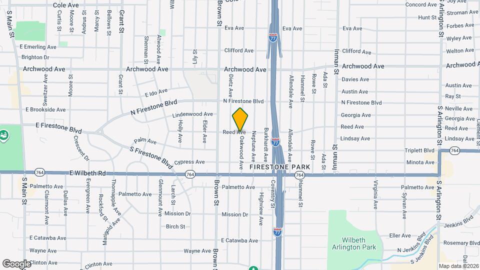 1420 Oakwood Ave Mapa y Detalles de la Ubicación