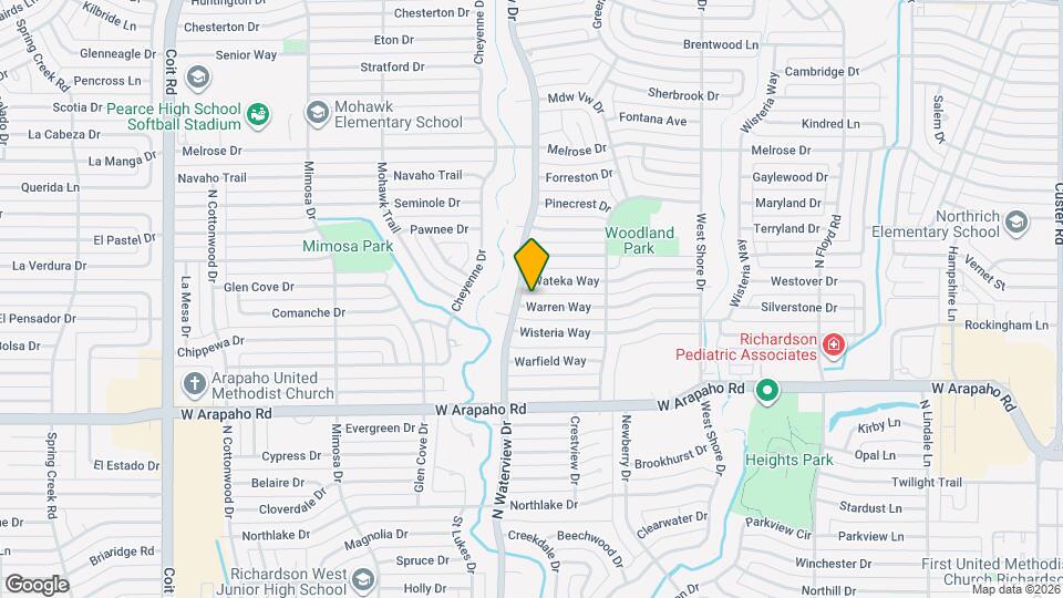 926 Warren Way Map and Location Details