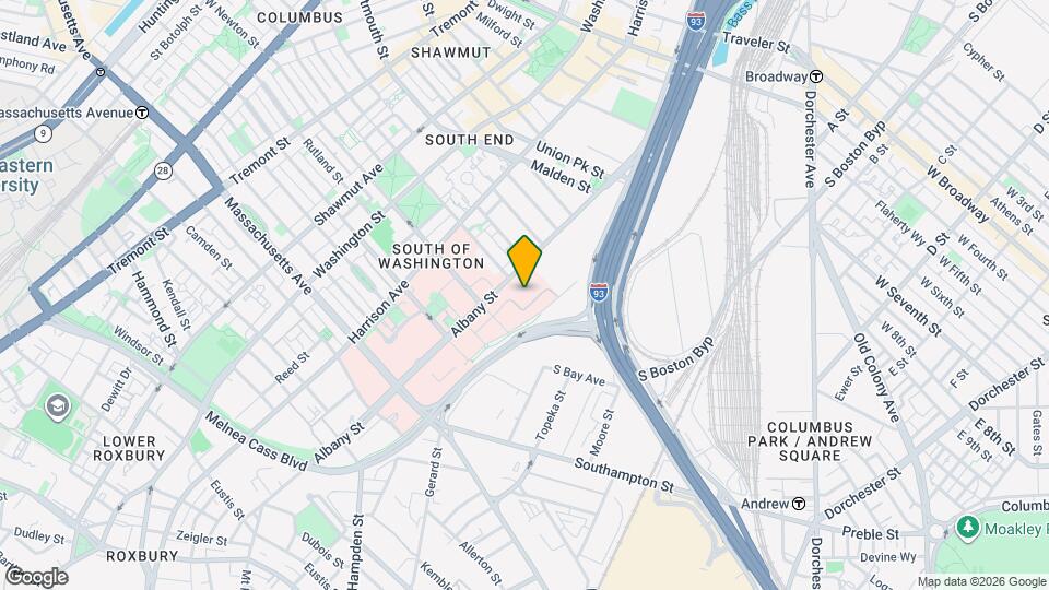 600 Albany St Mapa y Detalles de la Ubicación