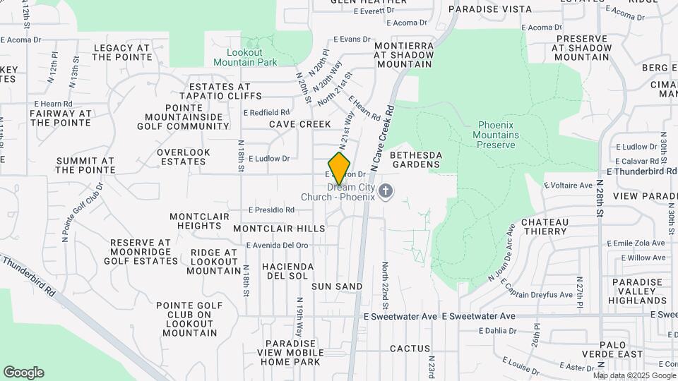 2104 E Eugie Terrace Map and Location Details