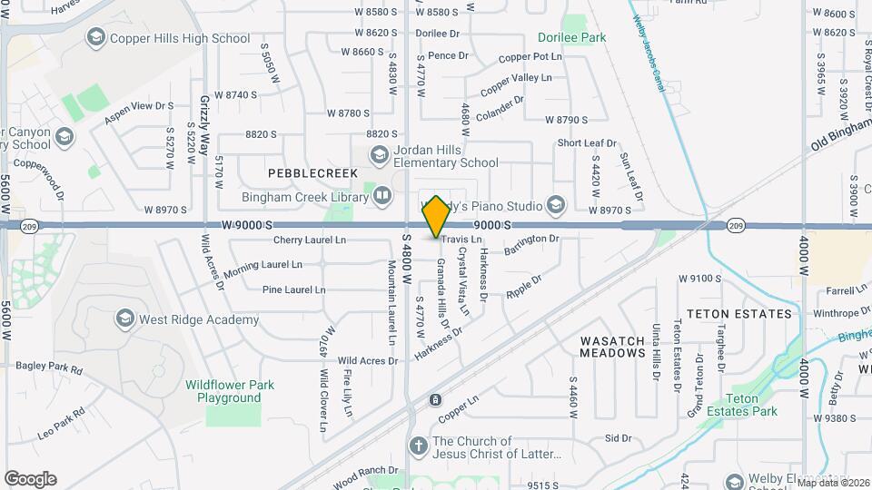 9044 Granada Hills Dr Map and Location Details
