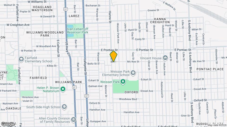 2905 S Hanna St Map and Location Details