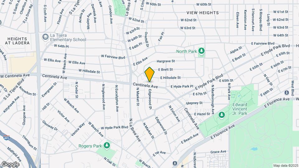 850 Centinela Ave Mapa y Detalles de la Ubicación