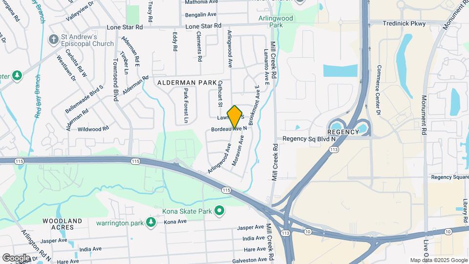 933 Arlingwood Ave Map and Location Details