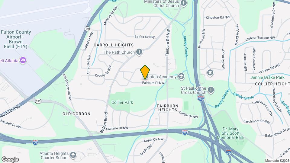 3537 Fairburn Pl NW Map and Location Details