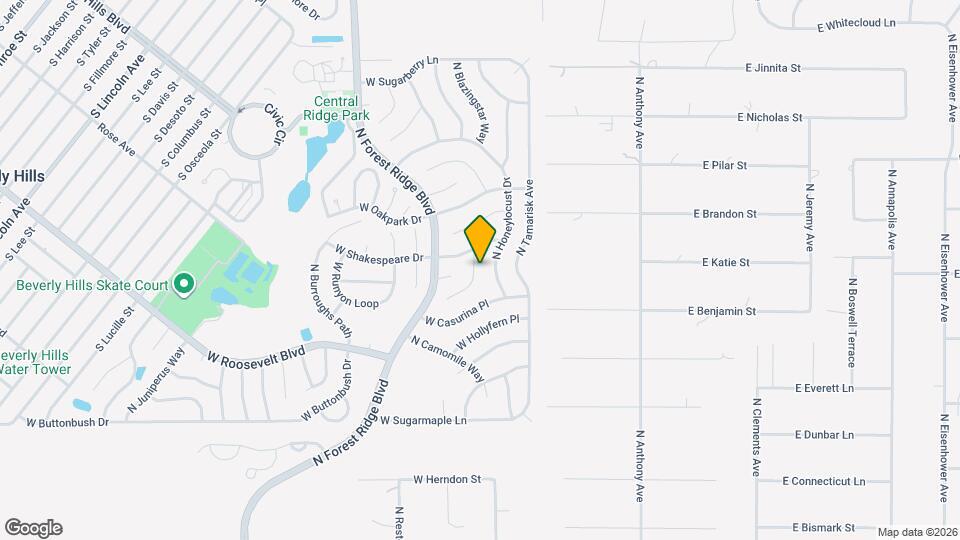 3411 N Sunrose Path Map and Location Details