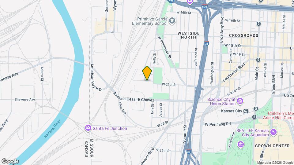 1217 W 21st St Map and Location Details