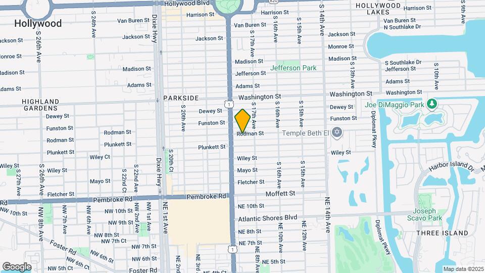 1728 Rodman St Map and Location Details