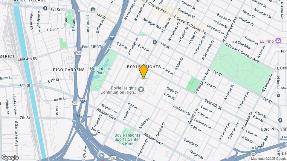 445 S Mathews St Map and Location Details