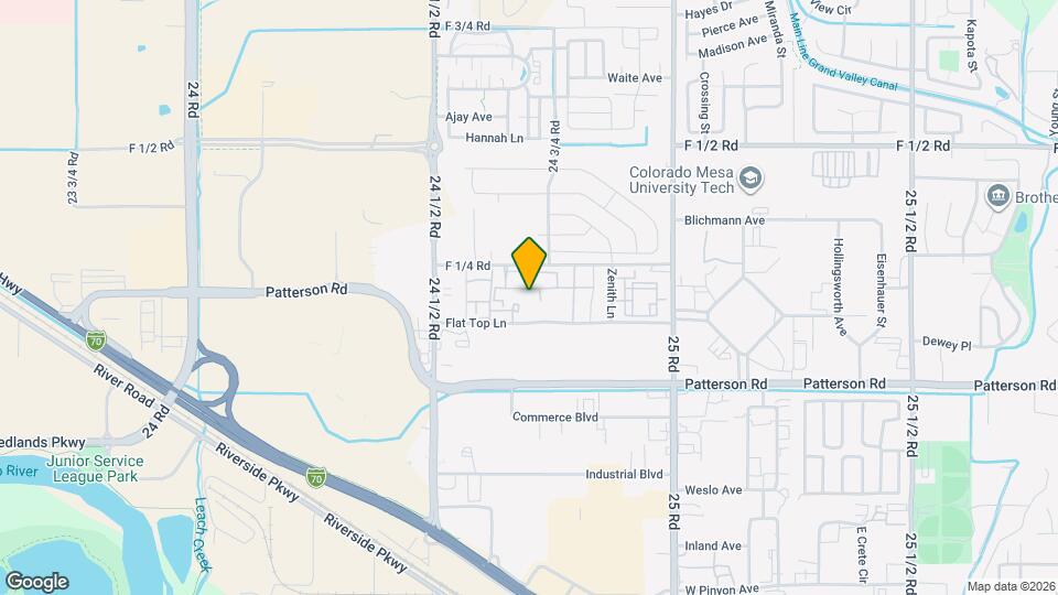 2461 Thunder Mountain Drive, Unit 711 Map and Location Details