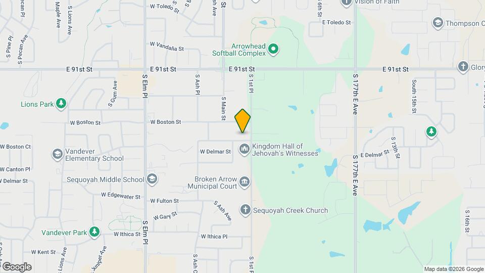 112 E Canton St Map and Location Details