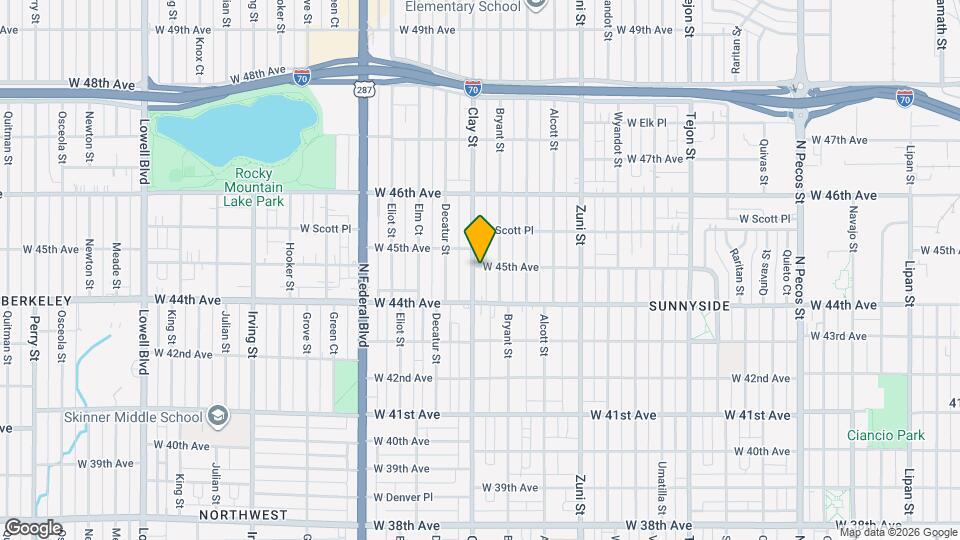 4456 Clay St Map and Location Details