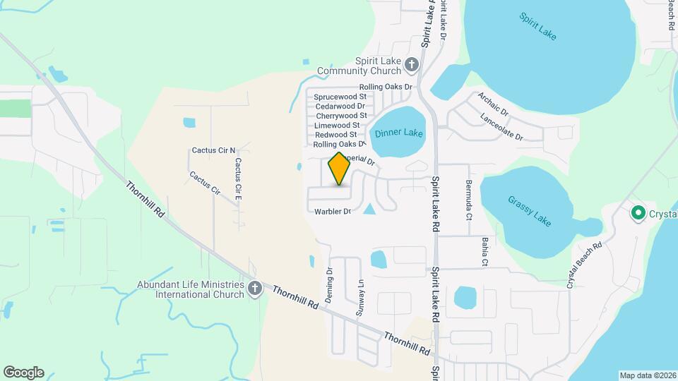 3993 Warbler Dr Map and Location Details