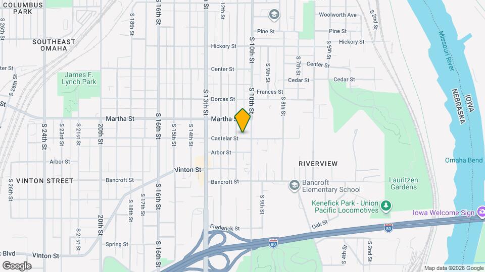 1012 Castelar St Map and Location Details