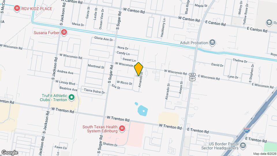 3611 Amando St Map and Location Details