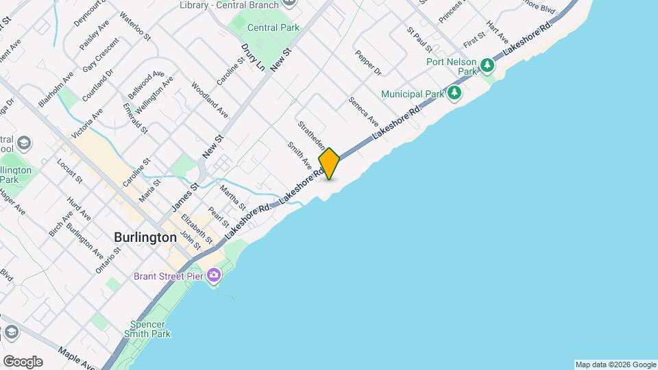 2210 Lakeshore Rd. Map and Location Details