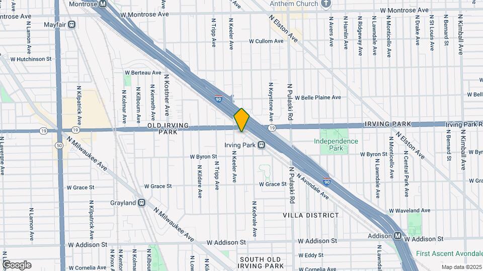 3968 N Avondale Ave Map and Location Details