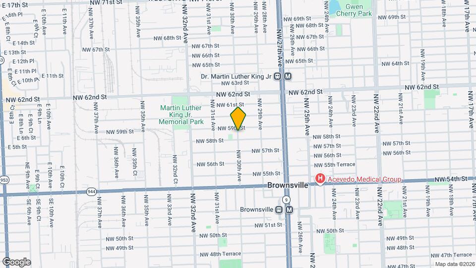 5821 NW 30th Ave Map and Location Details