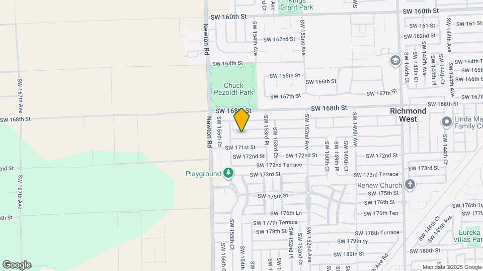 15461 SW 170th Terrace Map and Location Details