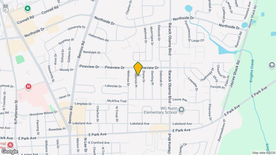 2323 Frederick Pl Map and Location Details