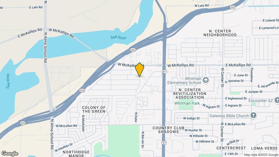 625 W McKellips Rd Map and Location Details