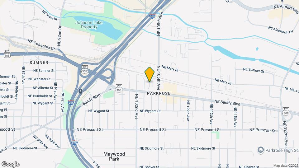 10315-10323 NE Sandy Blvd Mapa y Detalles de la Ubicación