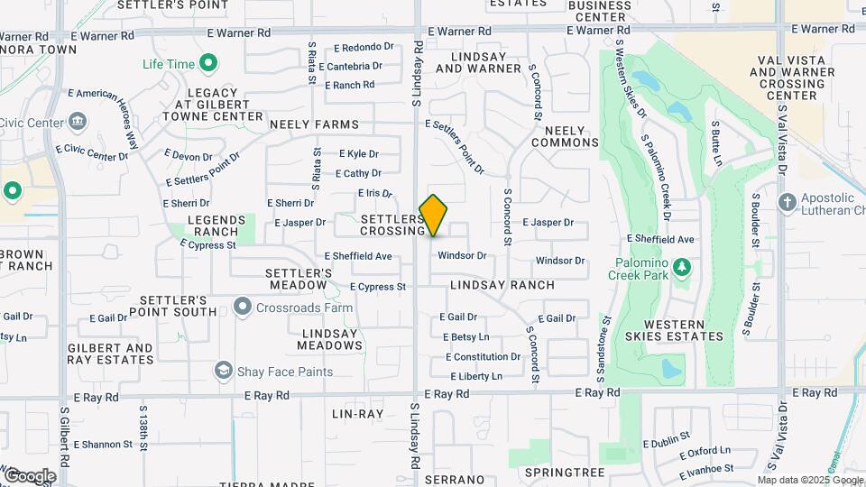 843 E Sheffield Ave Map and Location Details