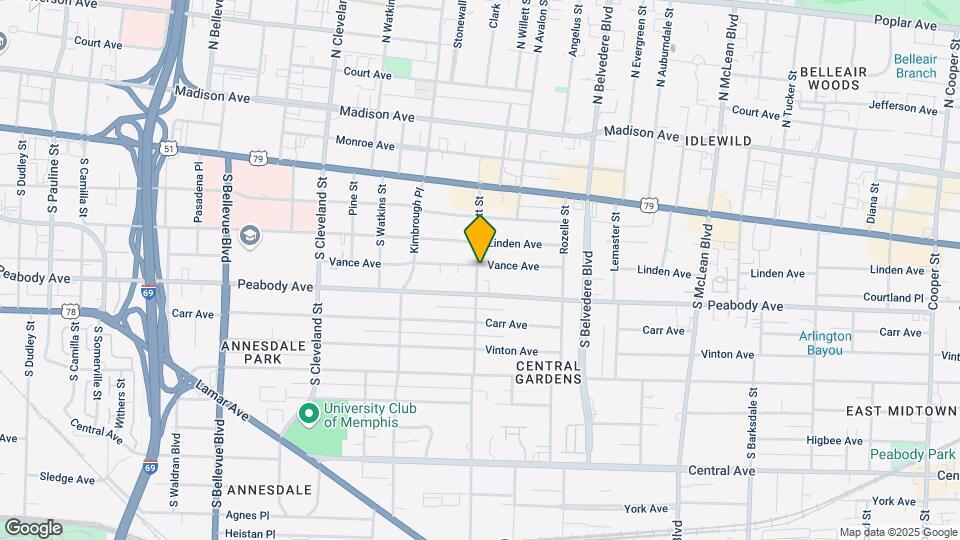 1553 Vance Ave Mapa y Detalles de la Ubicación
