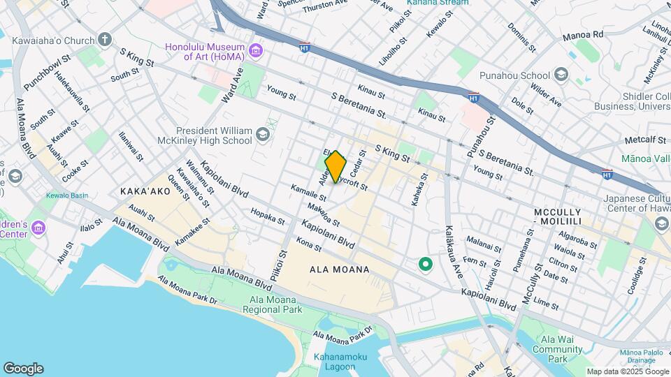 725 Birch St Mapa y Detalles de la Ubicación