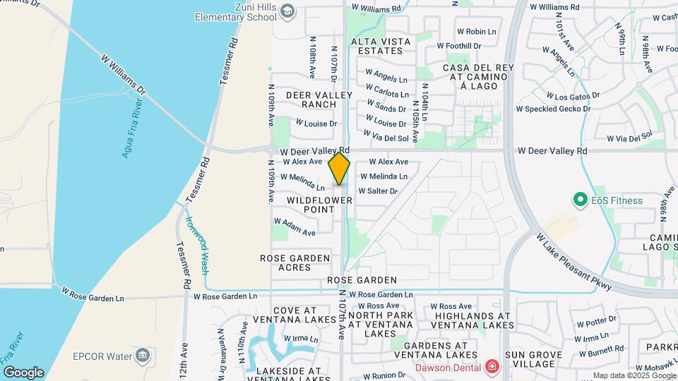 21535 N 107th Dr Map and Location Details