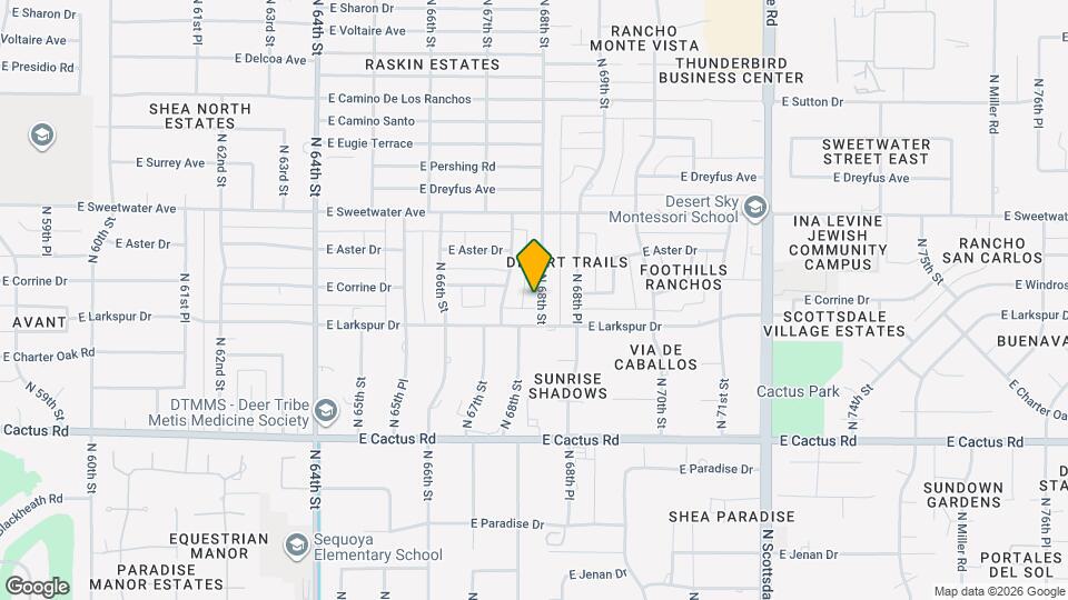 12614 N 68th St Map and Location Details