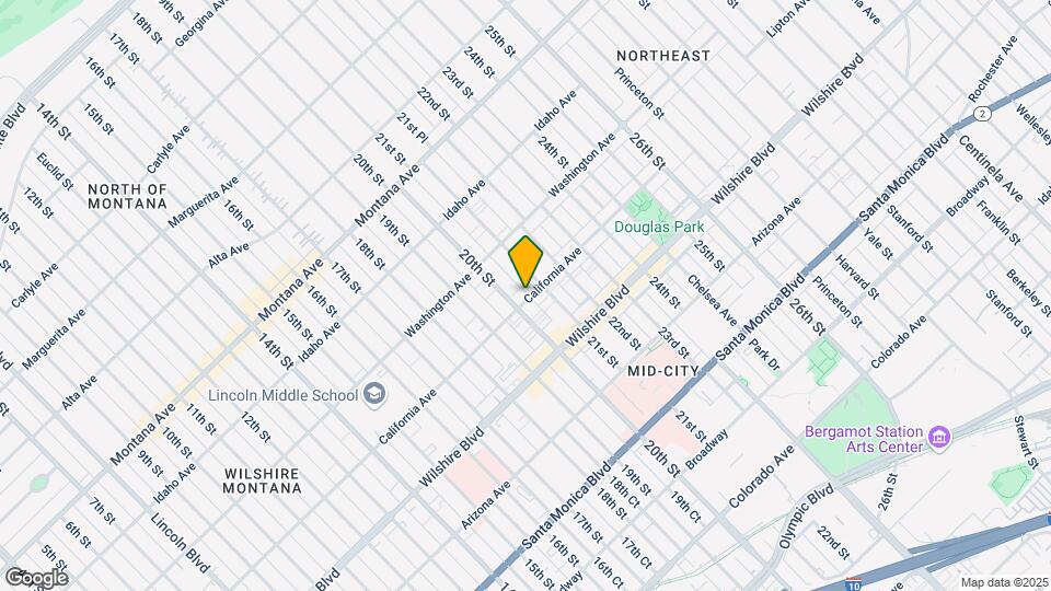 1051 20th St Map and Location Details
