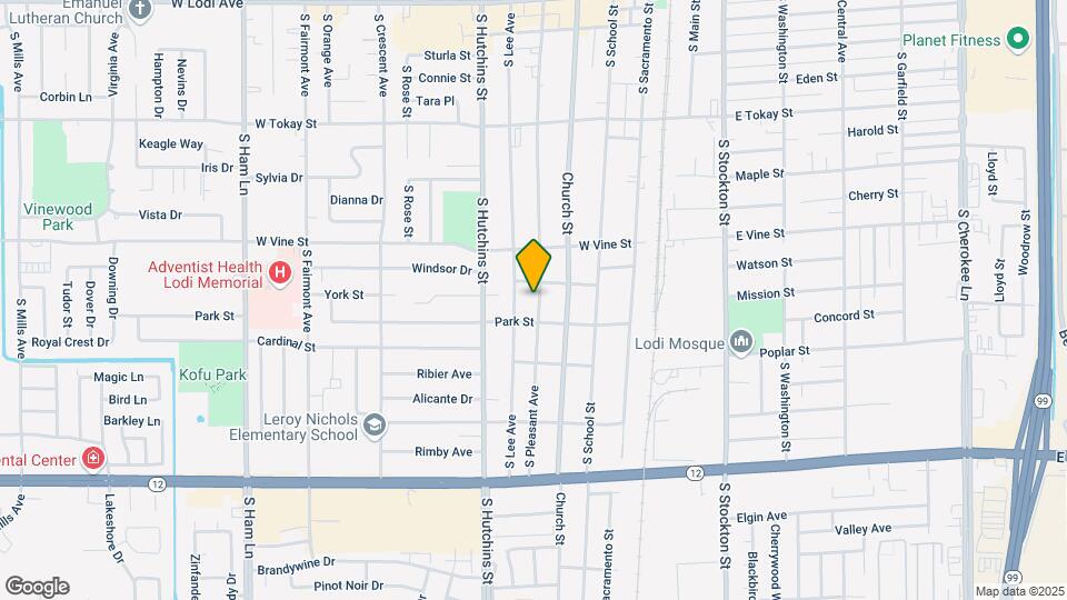 1015 S Pleasant Ave Map and Location Details