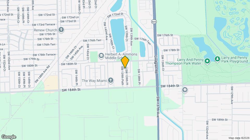 18116 SW 139th Pl Mapa y Detalles de la Ubicación