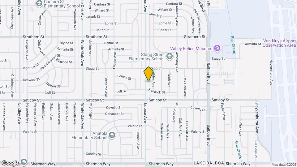 7700 Louise Ave Map and Location Details
