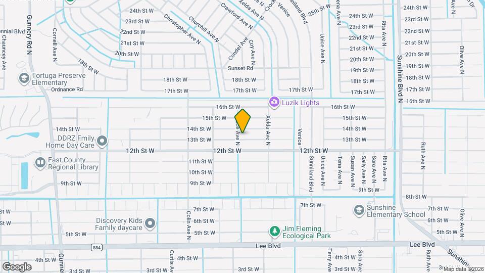 3732 13th St W Map and Location Details