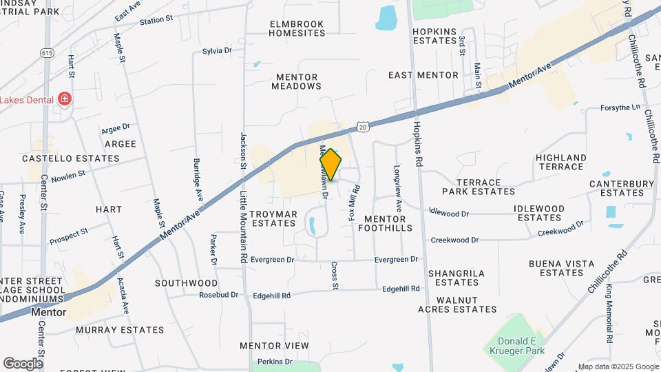 7281 Meadowlawn Dr Map and Location Details