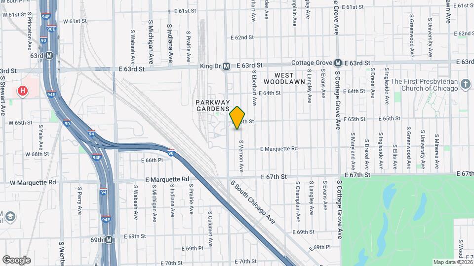 6522 S Vernon Ave Map and Location Details