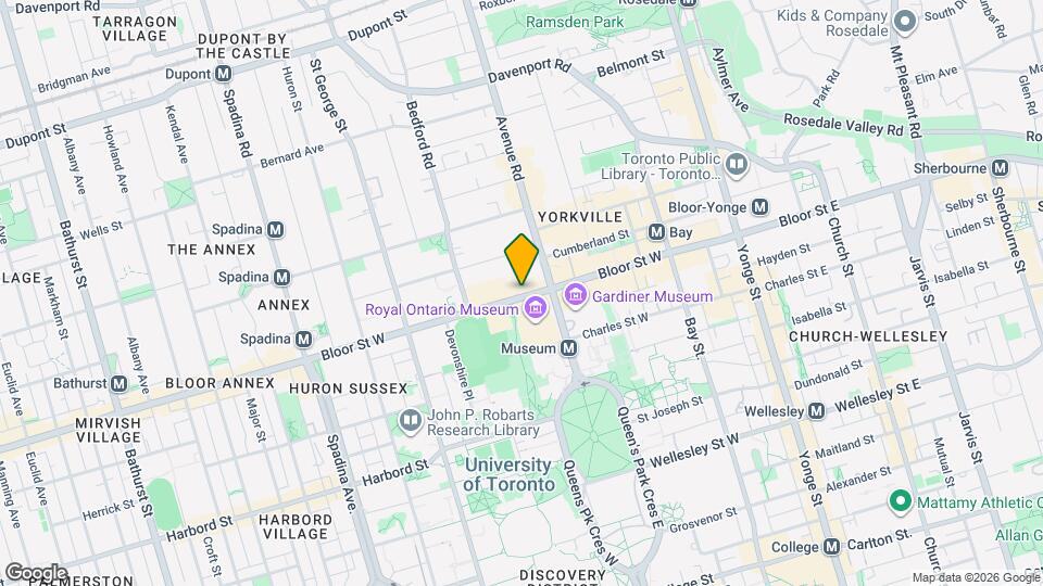 200 Bloor St W Map and Location Details