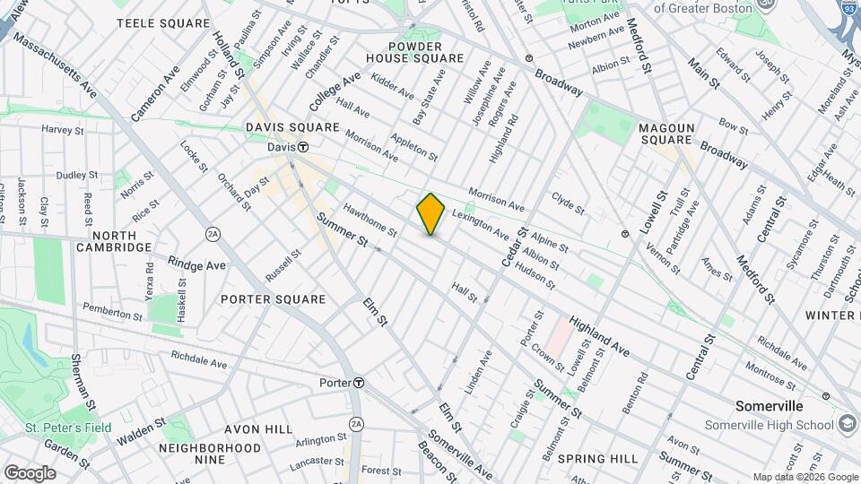 330 Highland Ave Map and Location Details