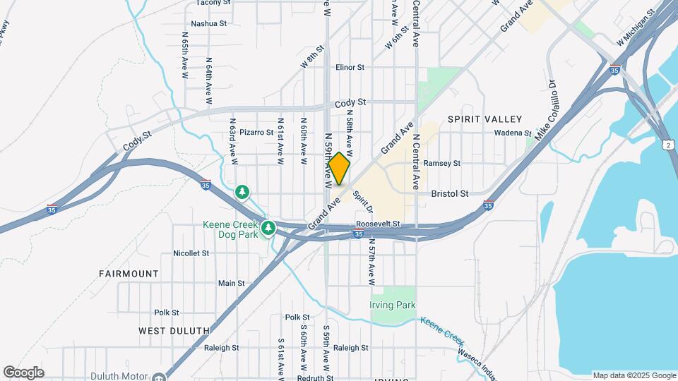 5813 Grand Ave Map and Location Details