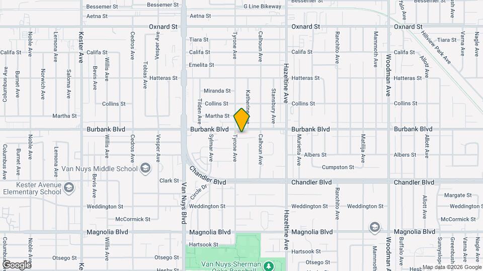 14242 Burbank Blvd Map and Location Details