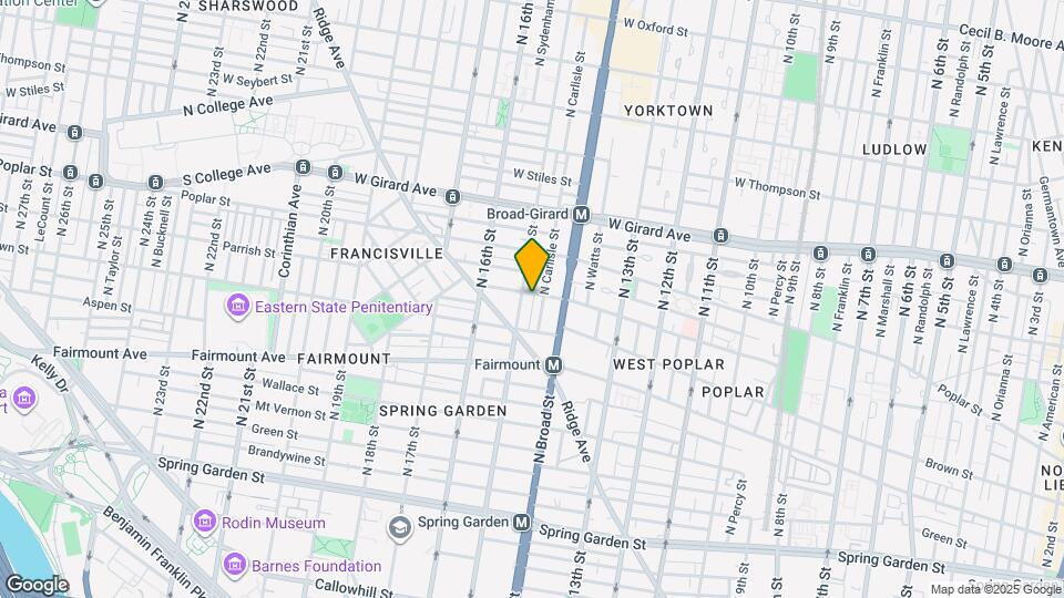 1434 Parrish St Map and Location Details