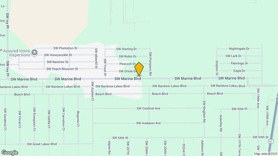 20661 SW Marine Blvd Map and Location Details