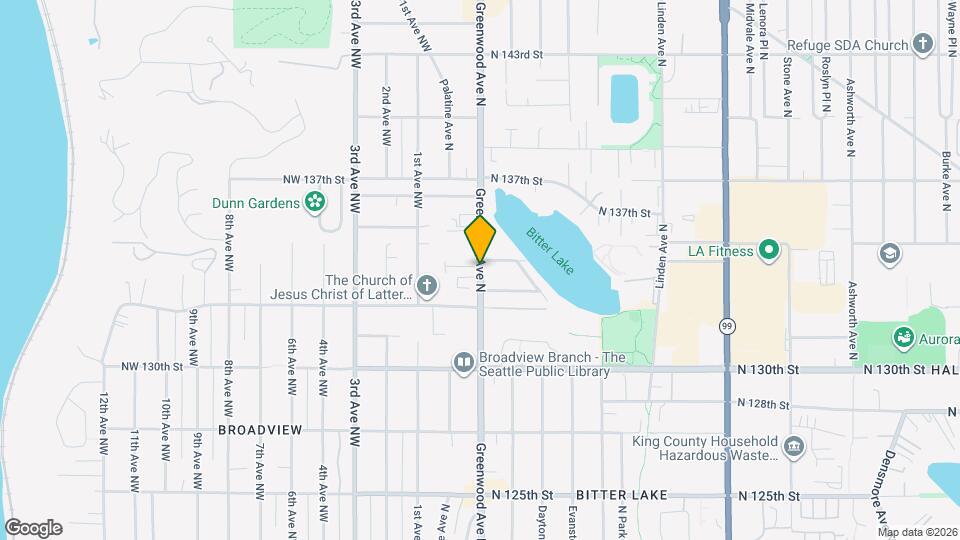 13347 Greenwood Ave N Map and Location Details