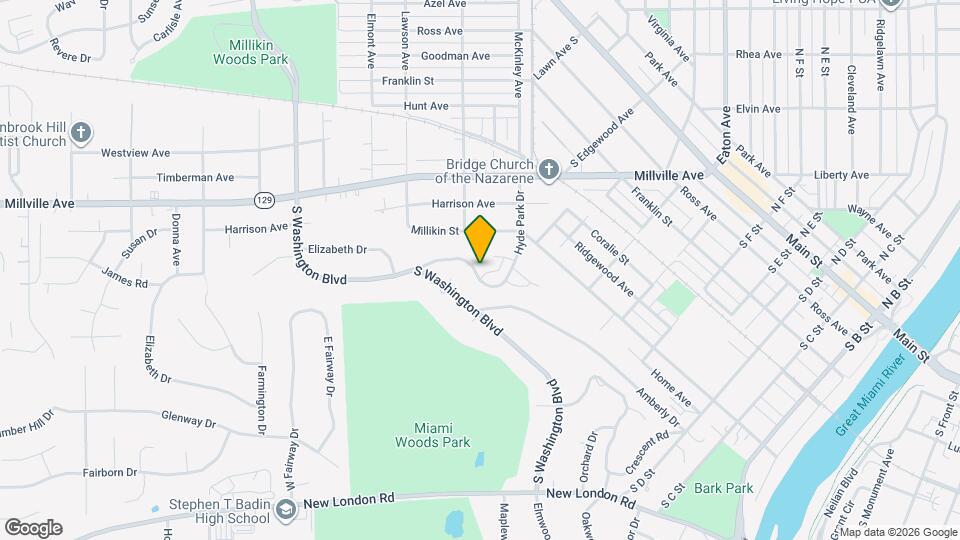 401 Hyde Park Dr Map and Location Details