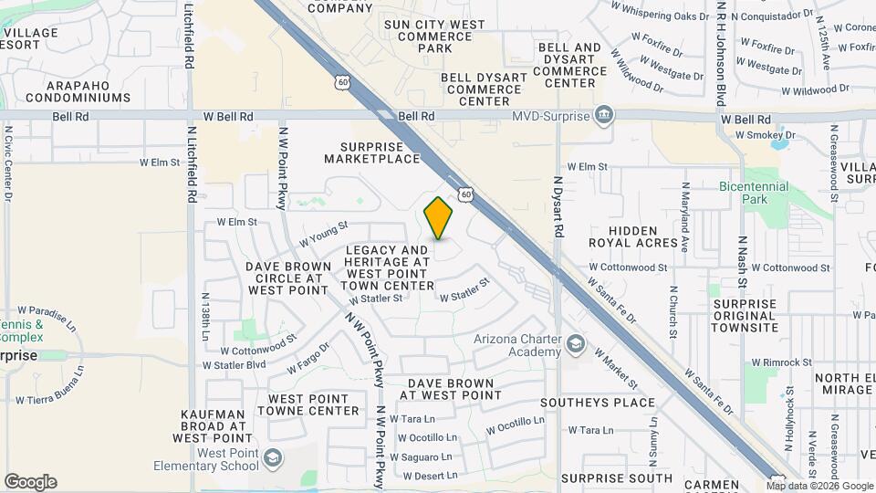 13365 W Canyon Creek Dr Map and Location Details
