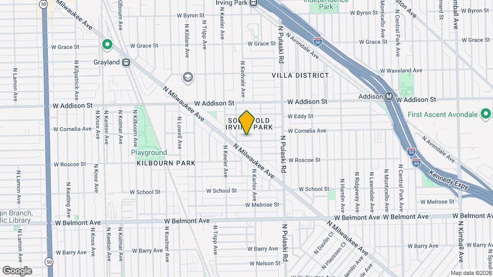4130 W Newport Ave, Unit Second Floor Apartment Map and Location Details