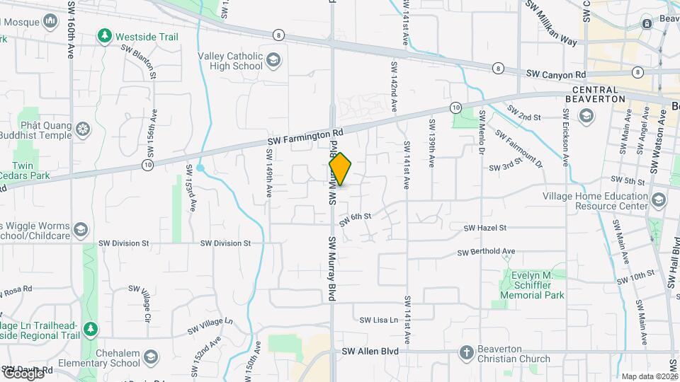 14450 SW Aiken Ln Map and Location Details