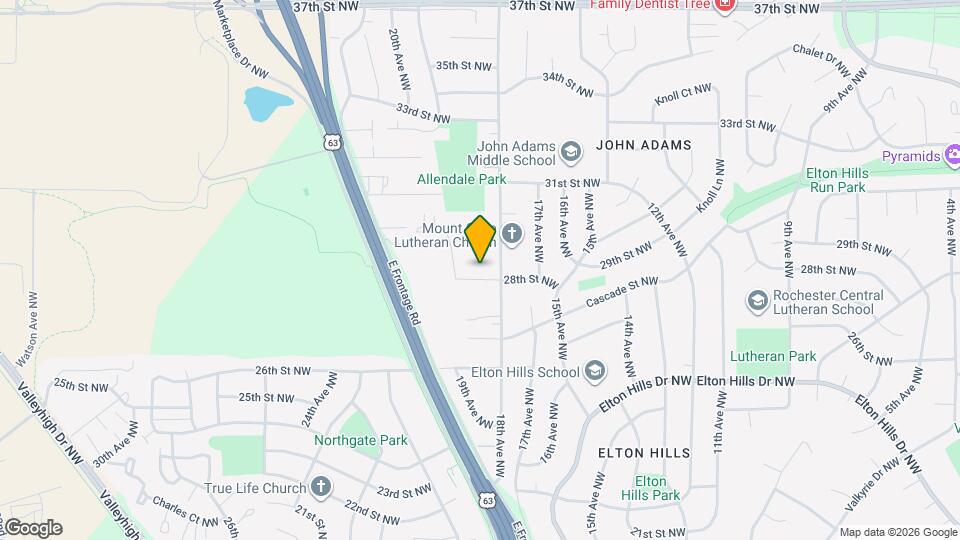 1821 28th St NW Map and Location Details